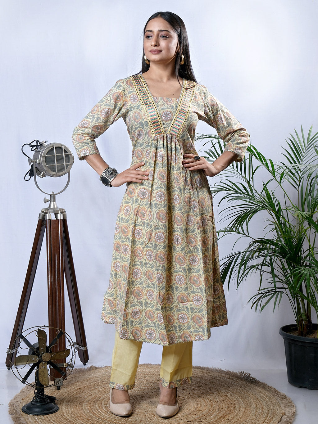 kurta and pant set, another front view